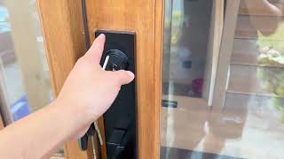 Berlin Modisch Full Escutcheon HandleSet Front Door Entry Handle and Deadbolt Lock Set Review [upl. by Kathryne]