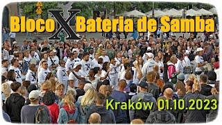 Bloco X Bateria de Samba 🥁 Kraków 1102023 [upl. by Arbrab]