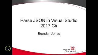 Read amp Parse JSON into objects in C Visual Studio 2017 [upl. by Tamara]