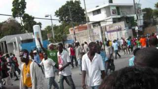 Manifestation du 08122010  Election Haiti 2010 [upl. by Nugent]