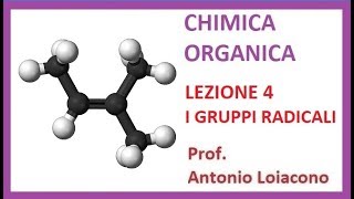 CHIMICA ORGANICA  Lezione 4  I gruppi Radicali [upl. by Ecreip]