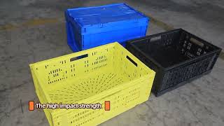 Foldable and nestable plastic crate [upl. by Grosmark408]