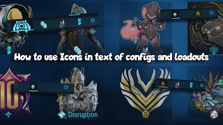 How to use Icons in Text  Warframe [upl. by Refeinnej]