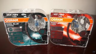 OSRAM Cool Blue Intense NEXT GEN vs OSRAM Night Breaker LASER NEXT GENERATION [upl. by Goulder145]