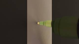 Metallic green Marker pen marker art metallic fyp shorts asmr [upl. by Nossyla]