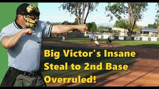 Drama in Campbell Little League Big Victors Epic Steal to 2nd Overruled for Baseline Violation [upl. by Ateerys]