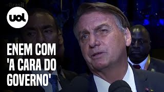 Questões do Enem começam a ter a cara do governo diz Bolsonaro ao afirmar realização da prova [upl. by Ahras]