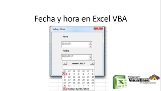 Calendario en excel VBA con DtPicker [upl. by Adiarf39]