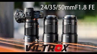 Viltrox 24mm 35mm 50mm F18 FE Full Frame Prime Lens [upl. by Uohk]