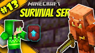 Raiding Bastion Remnant 🔥🔥  Minecraft 120 Survival series ep 13 in Hindi [upl. by Kentigerma98]