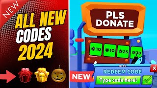 🚨NEW🚨 ALL WORKING CODES for Pls Donate October 2024  NEW CODES Roblox Pls Donate Codes 2024 [upl. by Oynotna]