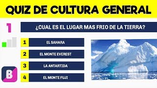 ¿Cuanto sabes de CULTURA GENERAL Nivel FACIL ►001 [upl. by Stanleigh290]