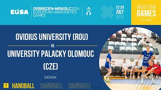 Handball Women  Ovidius University ROU  University Palacky Olomouc CZE [upl. by Aicxela]