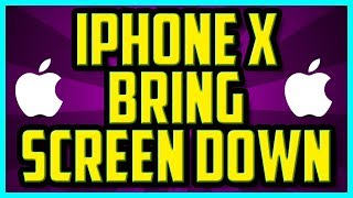 iPhone X How To Bring Top Of Screen Down QUICK amp EASY  iPhone X Turn On Reachability [upl. by Malory]