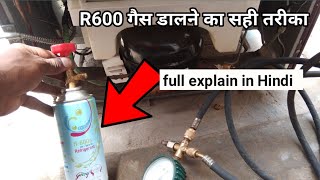 how to gas charging R600full information step by stepआज गैस डालना सीख लो [upl. by Yajiv]