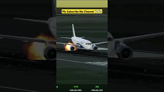 RFSReal Flight SimulatorIndigo Flight Crash On Runway 🤯😨 [upl. by Arihsak503]