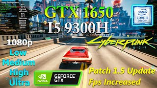 Cyberpunk 2077  GTX 1650 Laptop  i59300h  1080p  1050p All Settings  FSR [upl. by Tadich]