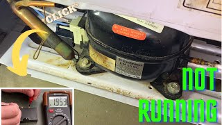 Freezer not Working  Clicking Sound from Freezer  How to Replace a Bad Starter Relay [upl. by Aneeras]