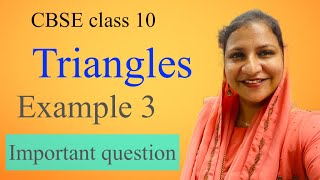 Chapter 6 triangles example 3 CBSE class 10 very important question in Malayalam [upl. by Niwhsa]