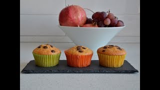 Muffin alla zucca con gocce di cioccolato  con il moulinex cuisine companion [upl. by Rosy644]