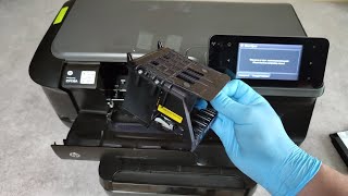 HP Officejet Pro 8620  How to Clean Printhead  Not Printing FIXED [upl. by Nnaid]