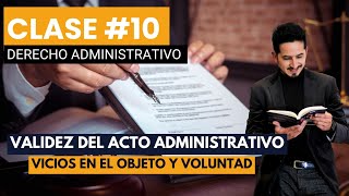 Clase 10  Nulidad y anulabilidad del acto administrativo [upl. by Etteroma]