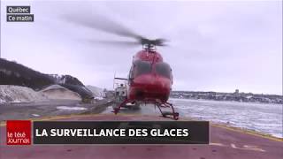 Surveillance aérienne des glaces du fleuve SaintLaurent [upl. by Chastain]