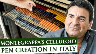 In Depth Montegrappas Celluloid Pen Creation In Italy  Appelboom Pennen [upl. by Mona]