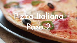 Pizza Italiana Paso 2  Masa para la pizza ya terminada y cómo estirarla ✅ [upl. by Tessie]