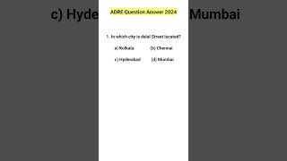 In which city is dalal street located  ADRE Question answer gktoday shorts exampaper [upl. by Ikila219]