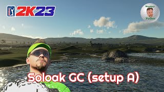 PGA Tour 2K23 Soloak GC setup A  Course Review amp Playthrough [upl. by Onaireves]