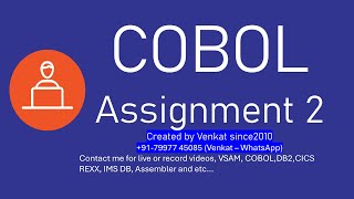 COBOL Assignment2 [upl. by Llerrej658]