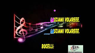 KARAOKE RIMANI QUI  ANDREA BOCELLI ft ELISA [upl. by Bores]