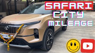 Tata Safari Real World city mileage test।। चौंक जाएंगे ये वीडियो देखकर [upl. by Assilym]