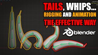 Rigging and animating tails whip and chains in blender the easy way [upl. by Eidas]