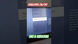 How to Jailbreak Firetv stick  how to on the developer option in firetvstick firetvstick shorts 🔥 [upl. by Lizzy]