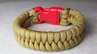 How to make a Fishtail Paracord Bracelet by ParacordKnots [upl. by Oigufer]