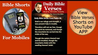 12  Scourby Bible Short  Audio Bible with TEXT  PSALM 46   shorts youtubeshorts [upl. by Lemieux874]