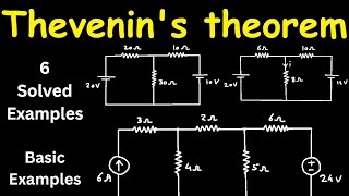 Thevenin’s Theorem Problems  6 Solved Example Problem on Thevenin’s Theorem Equivalent Circuit [upl. by Sigsmond]