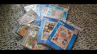 FLOSSTUBE 37 Cross Stitch Samplers by Janlynn seasons [upl. by Ariek]