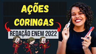 AÇÕES CORINGAS PARA A REDAÇÃO ENEM 2022 I Proposta de intervenção pronta [upl. by Keyser270]