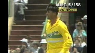 Local hero goes big Victorian Simon ODonnell with a huge six vs Sri Lanka at the MCG ODI 198990 [upl. by Kreindler270]