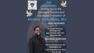 Josephite Diaconate Ordination of Dominic Tochi Njoku SSJ [upl. by Nerta]