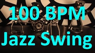 100 BPM  Jazz Swing  44 Drum Track  Metronome  Drum Beat [upl. by Winshell42]