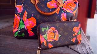 LOUIS VUITTON Limited Edition Stephen Sprouse Roses Speedy 30 Bag [upl. by Airotahs]