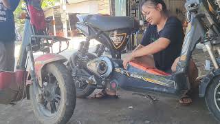 Genius Girl Repair and Recovery Battery replacement and electric bike wiring [upl. by Lud497]