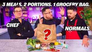 Chef vs Normals GROCERY SHOP CHALLENGE  Sorted Food [upl. by Aikar465]