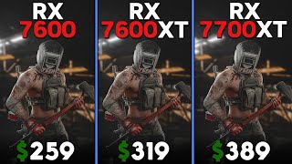 RX 7600 vs RX 7600 XT vs RX 7700 XT  Ryzen 5 7600  Tested in 15 games [upl. by Bowler]