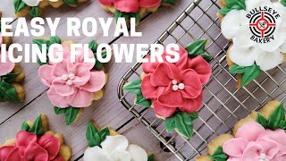 Royal Icing Flower Tutorial [upl. by Ynnob804]