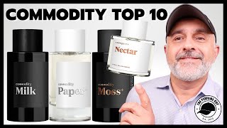 TOP 10 COMMODITY FRAGRANCES  Book Scent Space Collection Review  Price Increases Coming [upl. by Anaiad]